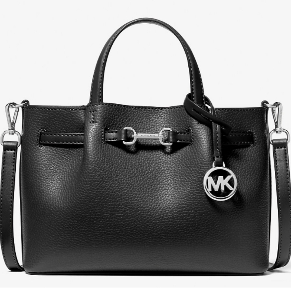 Michael Kors Outlet Carson Small Pebbled Leather Satchel NWT